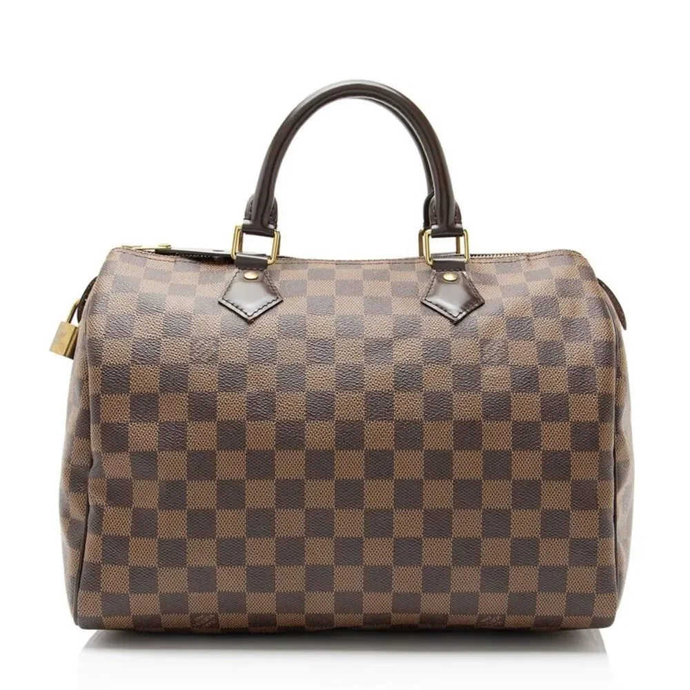 Louis Vuitton Damier Ebene Speedy 30 Satchel